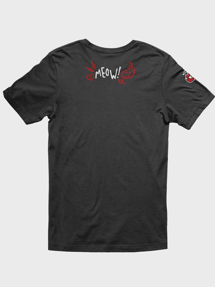 Heartbreaker Virtual Meow // T-Shirt - Black and Red - Dark Mode product image (2)