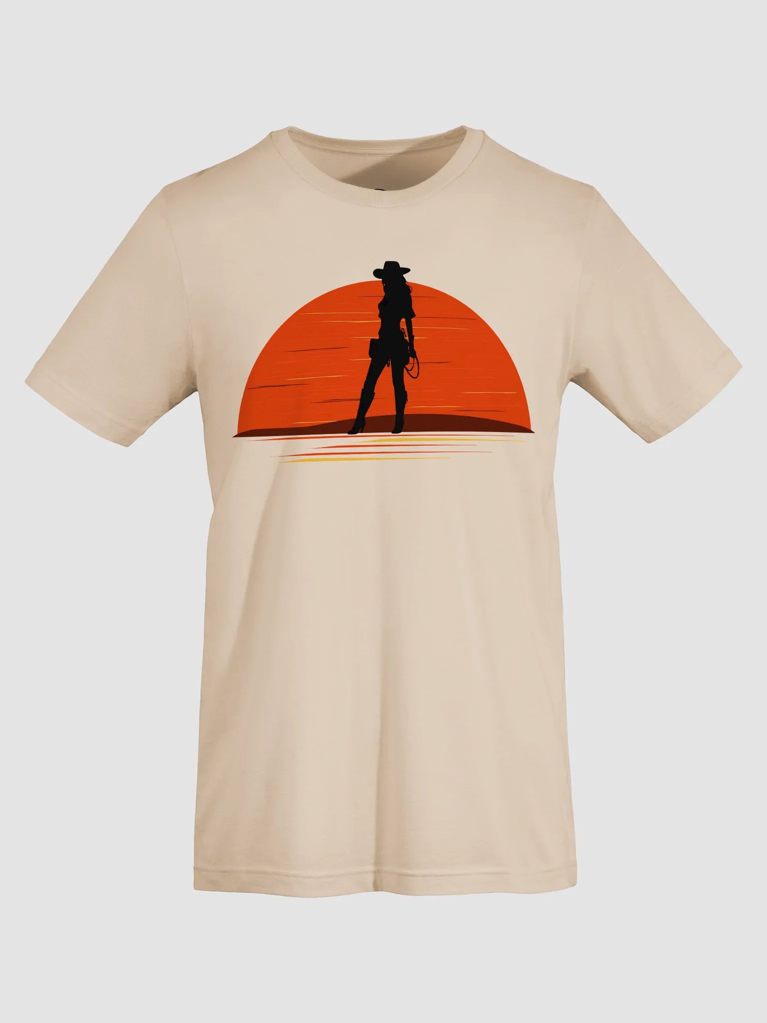 Sunset in Texas – Cowgirl Silhouette Tee product image (53)
