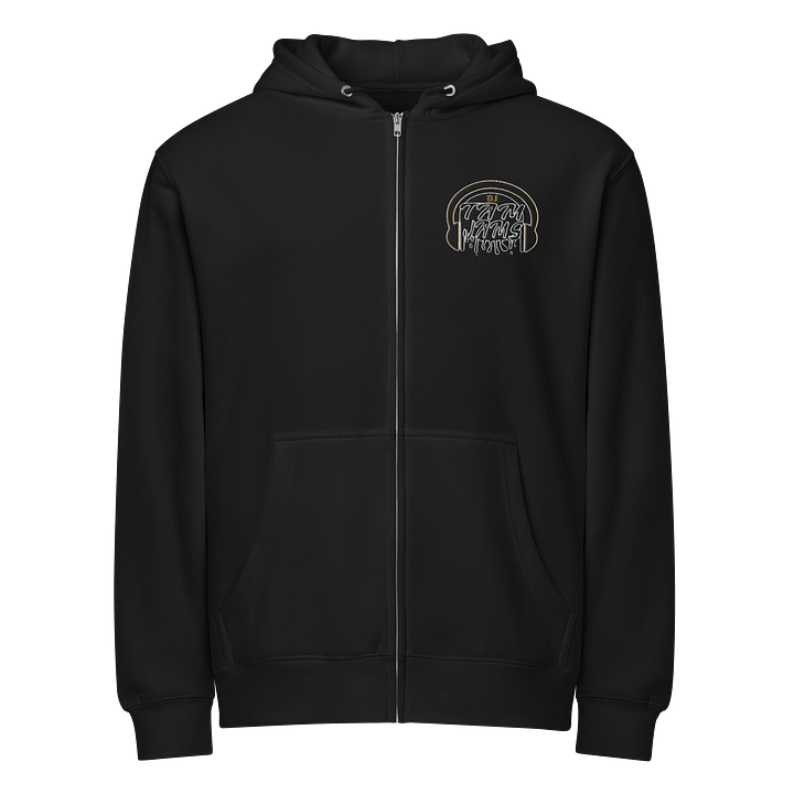 DJ Tam Jams Embroidered Zip Hoodie - Black product image (1)
