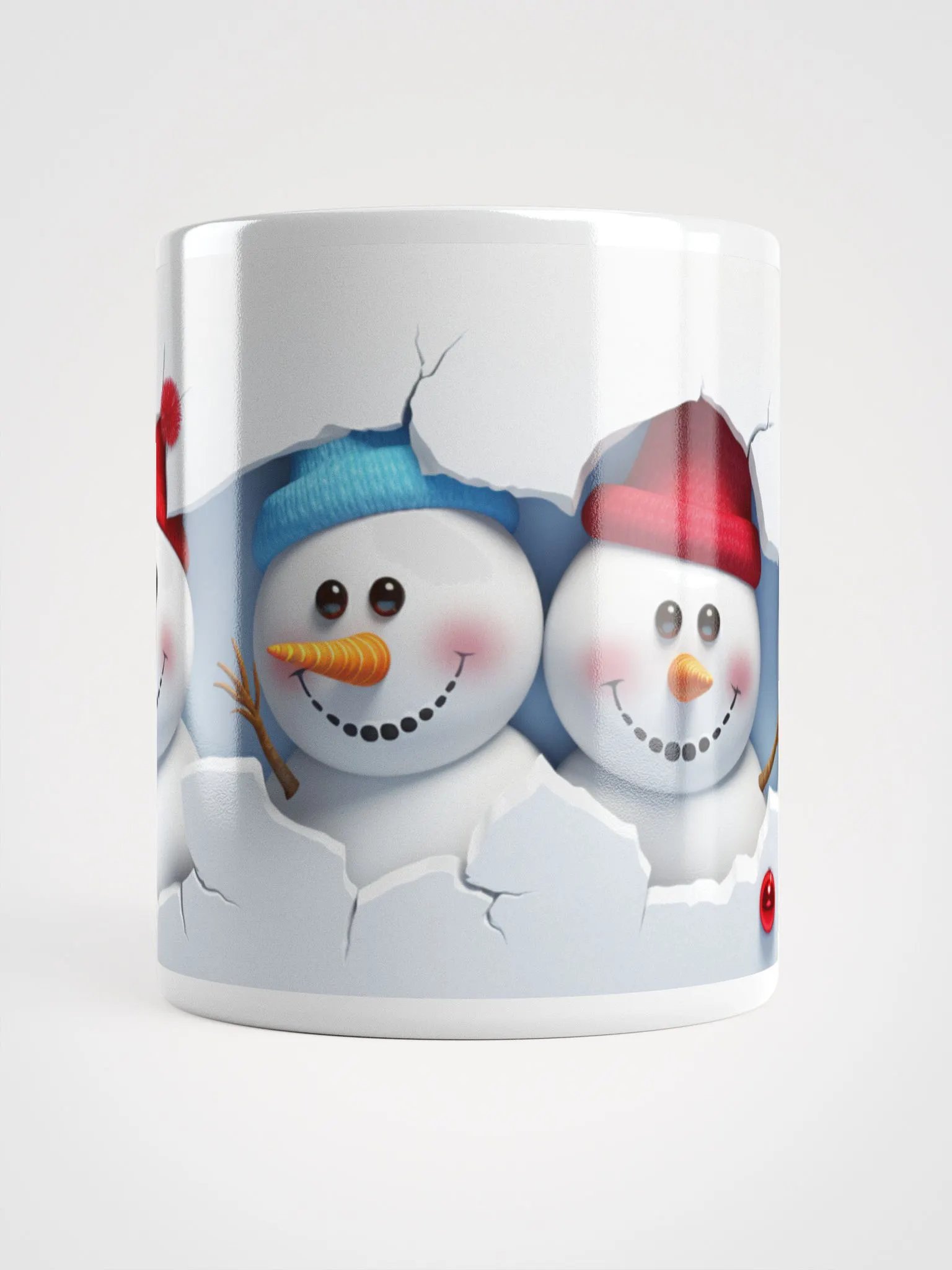 "Frosty's Quirky Quartet" 3D Christmas Mug product image (5)