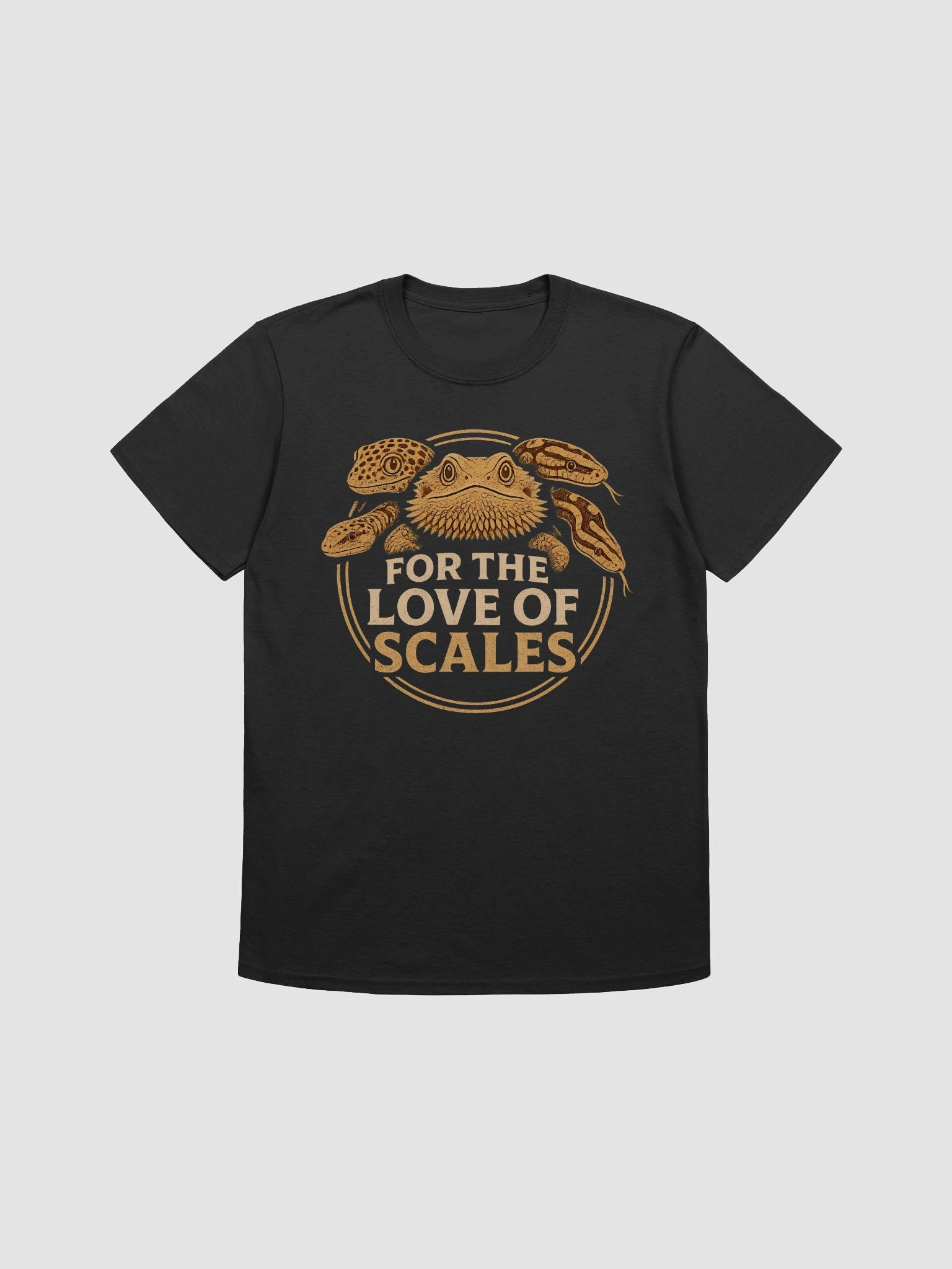 For the Love of Scales – Retro Reptile Graphic Tee for Bearded Dragon & Snake Fans product image (6)