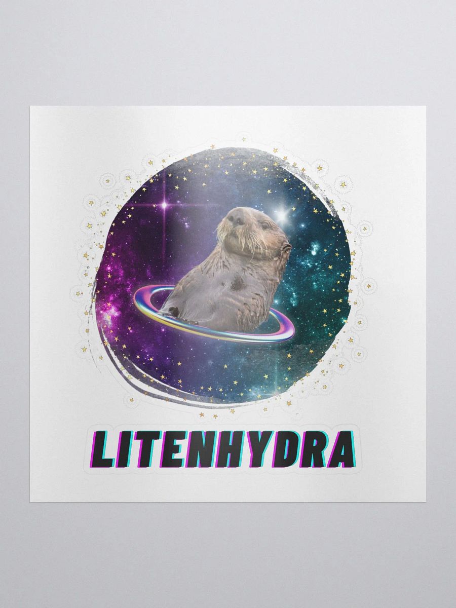 Sea Otter in Space Sticker product image (1)