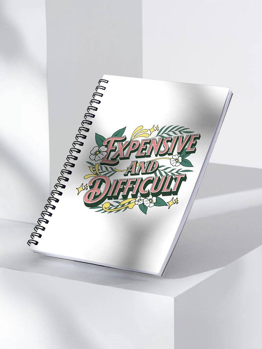 Expensive And Difficult Floral Elegance Spiral Notebook product image (3)