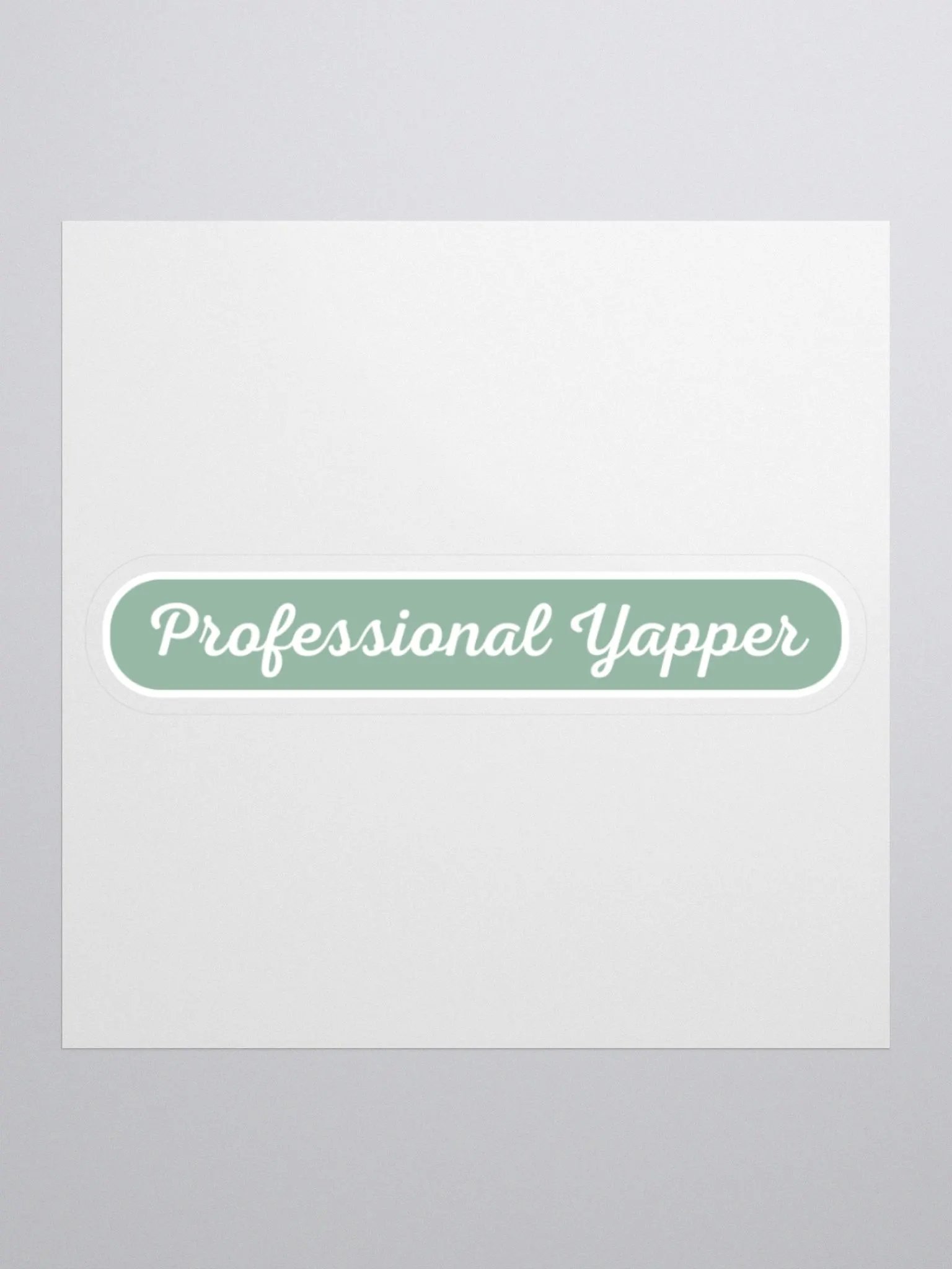 Professional Yapper Sticker - Sage product image (3)