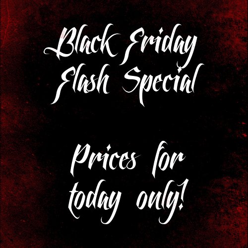 Special pricing on these select designs! TODAY ONLY! These designs will require a $50 deposit. But can be booked for January ...