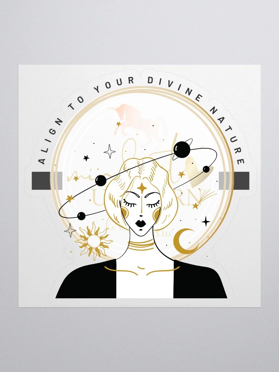 Align To Your Divine Nature Kiss Sticker product image (1)