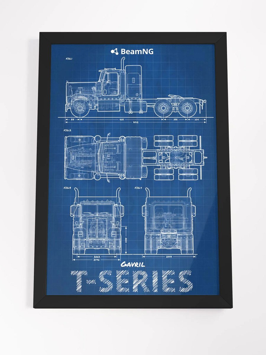 Framed Poster: Gavril T-Series Blueprint product image (4)