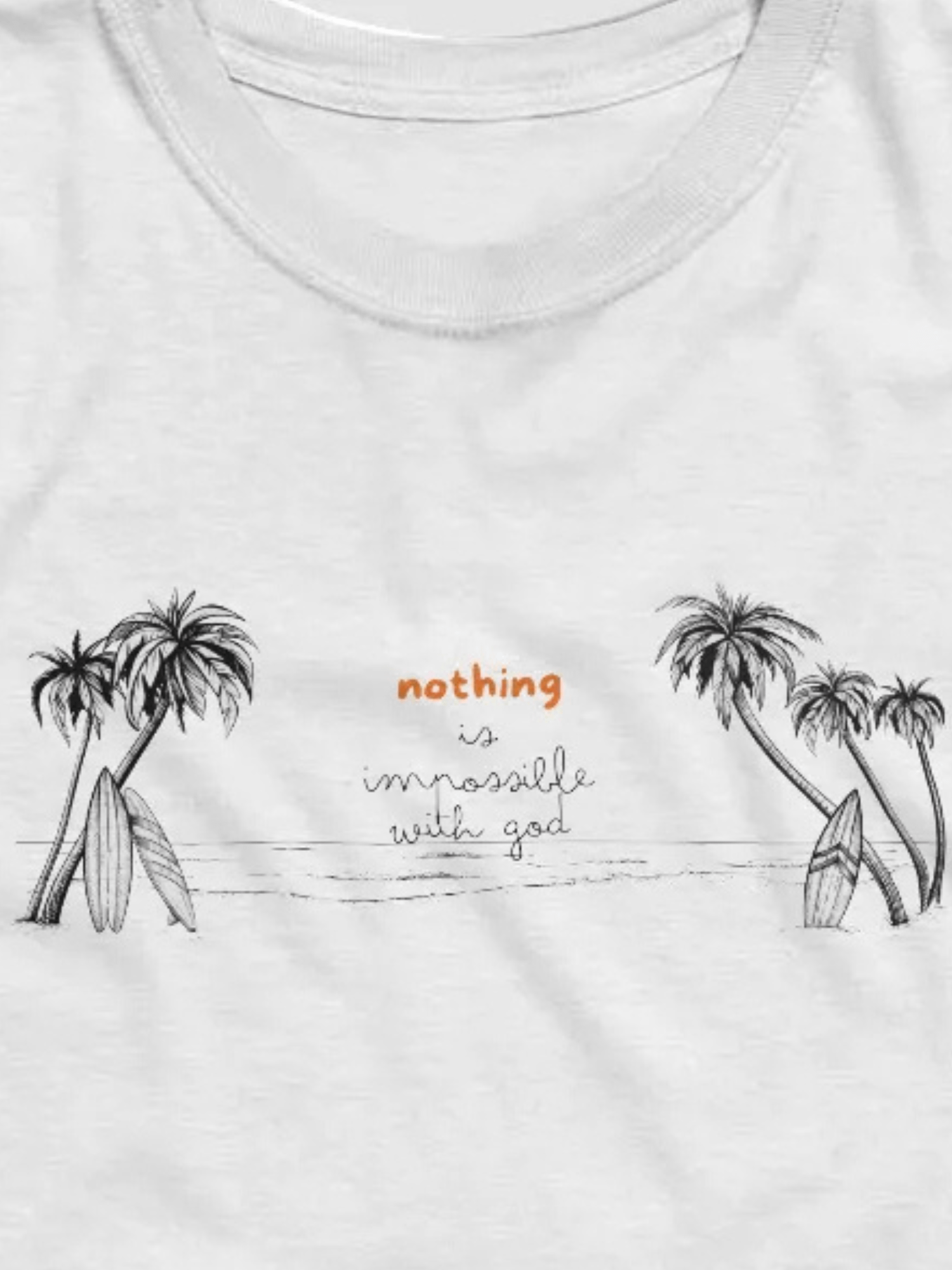 "Nothing Is Impossible" Palm Tee product image (2)