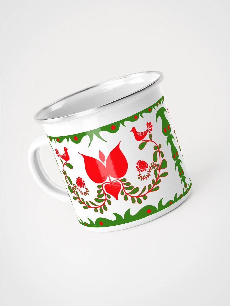 Hungarian Floral Adventure Enamel Mug product image (4)