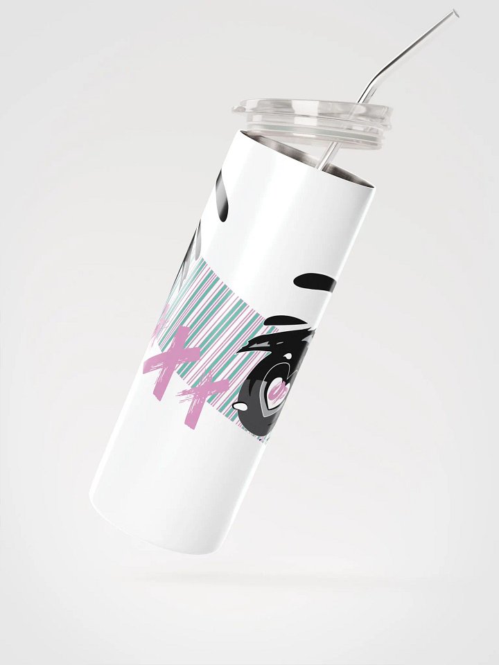 OptimusProcrastinus Eyes Tumbler (White/Pink) product image (2)