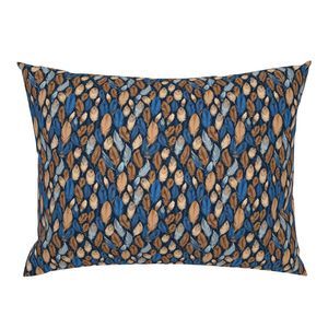 Seamless Pattern - Small Feather Pattern in Blues and Browns product image (5)