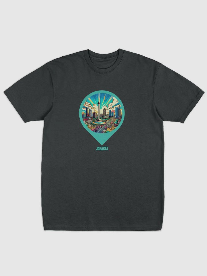 City Pin Skyline Men's Tee | AI Design Jakarta city product image (1)