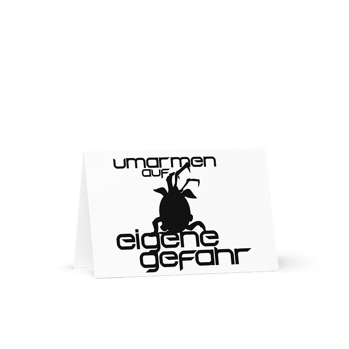 Umarmung gefährlich - Grußkarte product image (1)
