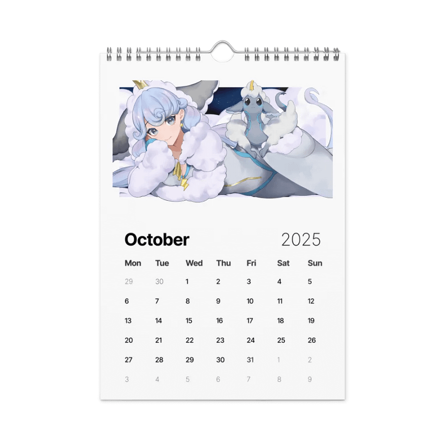 2025 CloudyClairity Calendar product image (12)