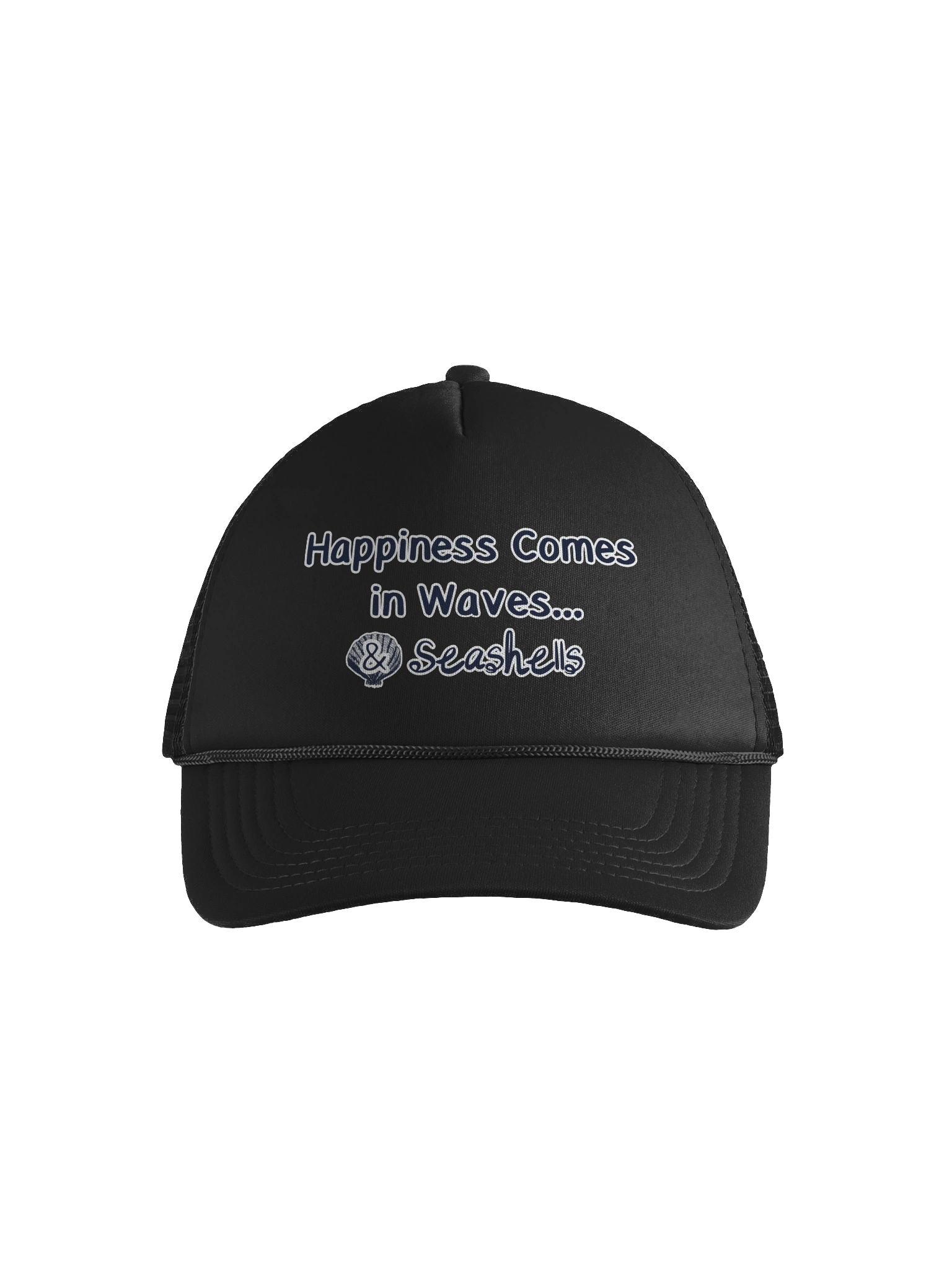 Happiness Comes in Waves...& Seashells | Foam Trucker Hat product image (1)