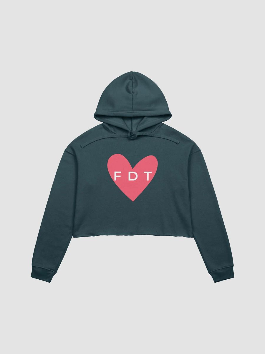 FDT Coral Heart Cropped Hoodie. product image (2)