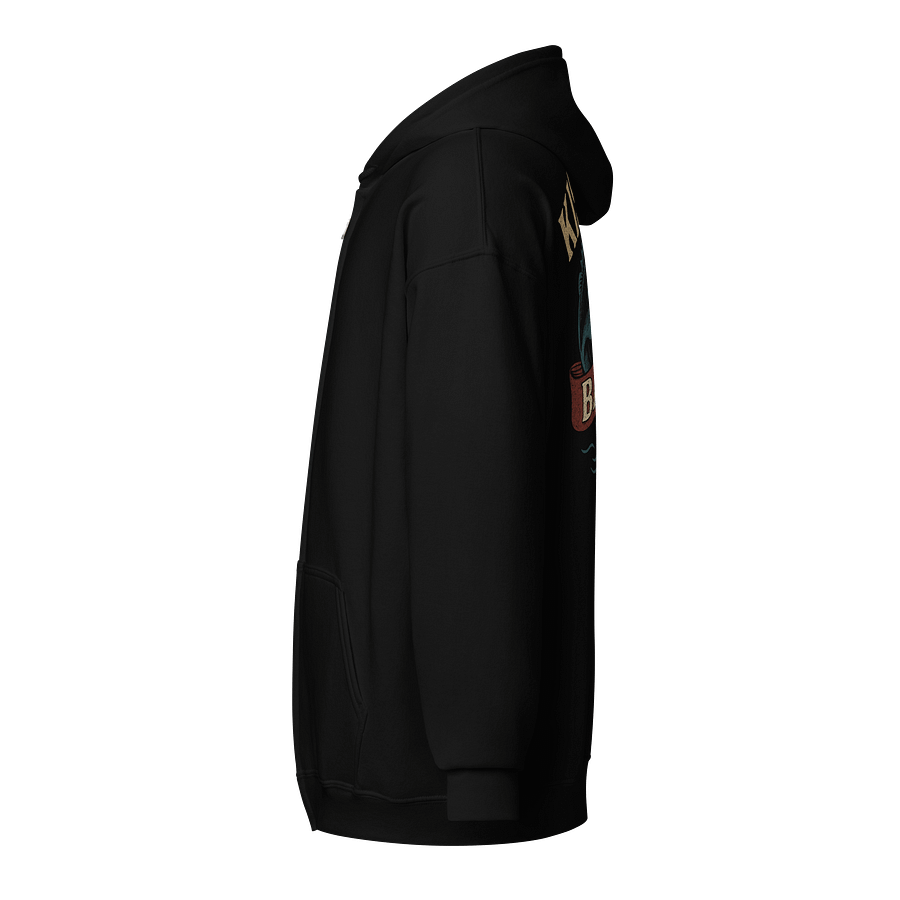 Funny Fishing Zip Hoodie – Kiss My Bass Vintage Humor product image (9)