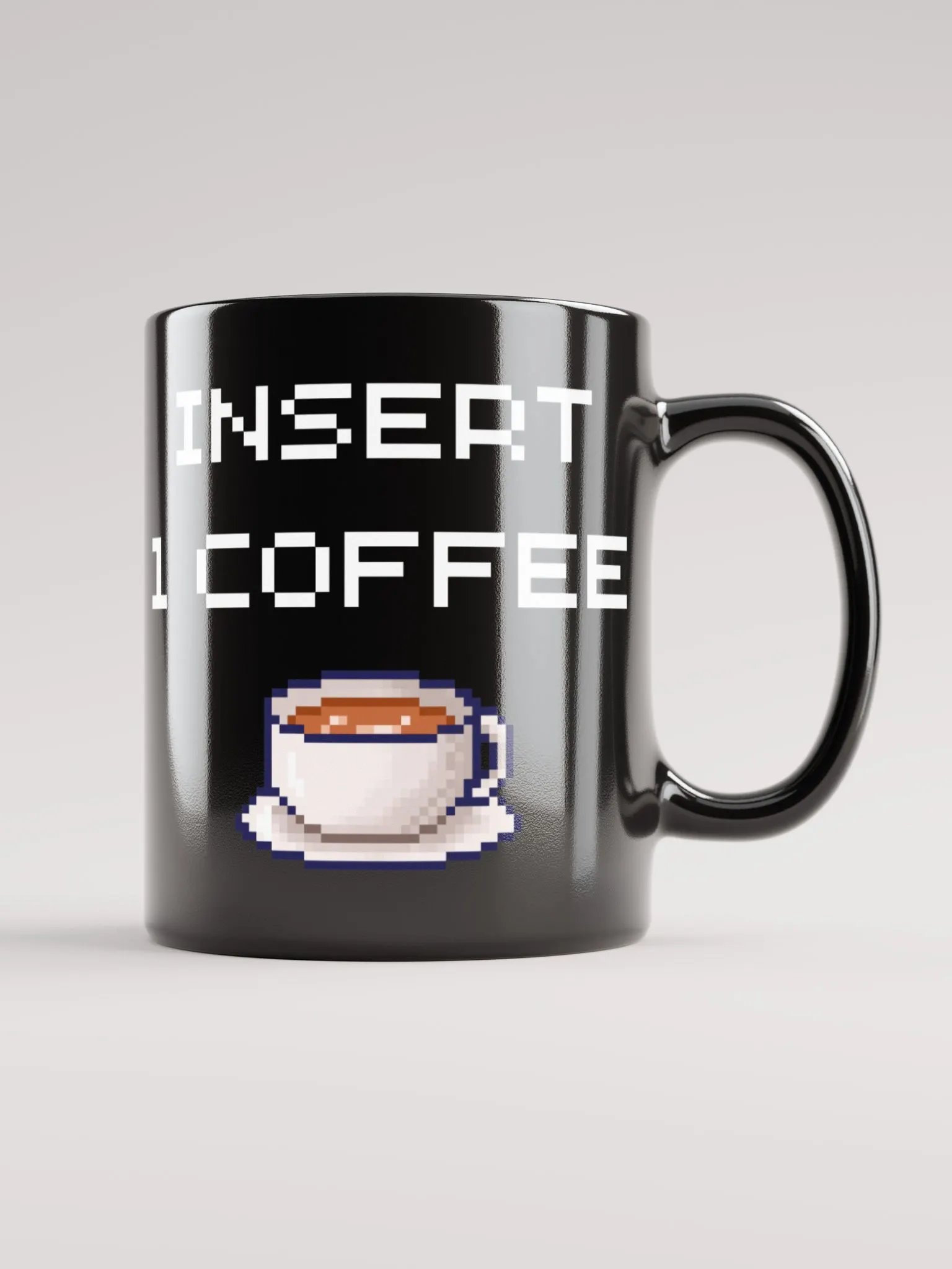 Insert 1 Coffee Mug (Black Ceramic) product image (6)