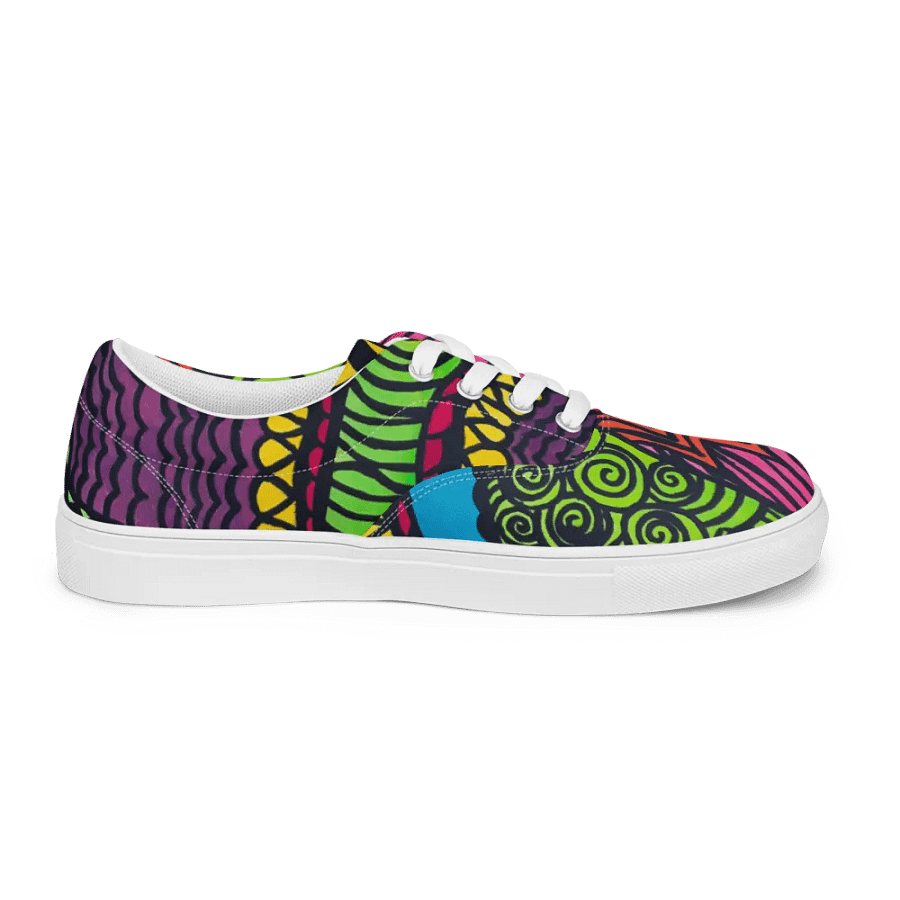 Women's Psychedelic Motion Canvas Shoes product image (12)