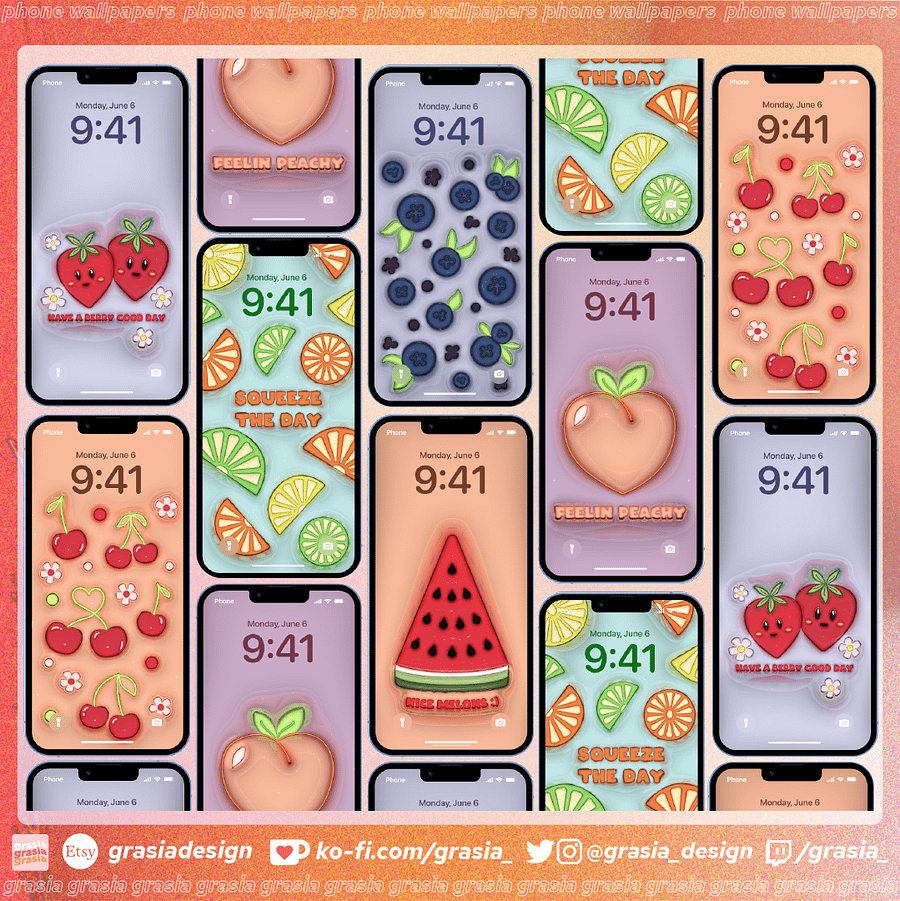 Fruity 3D Phone Wallpapers ♡ product image (4)