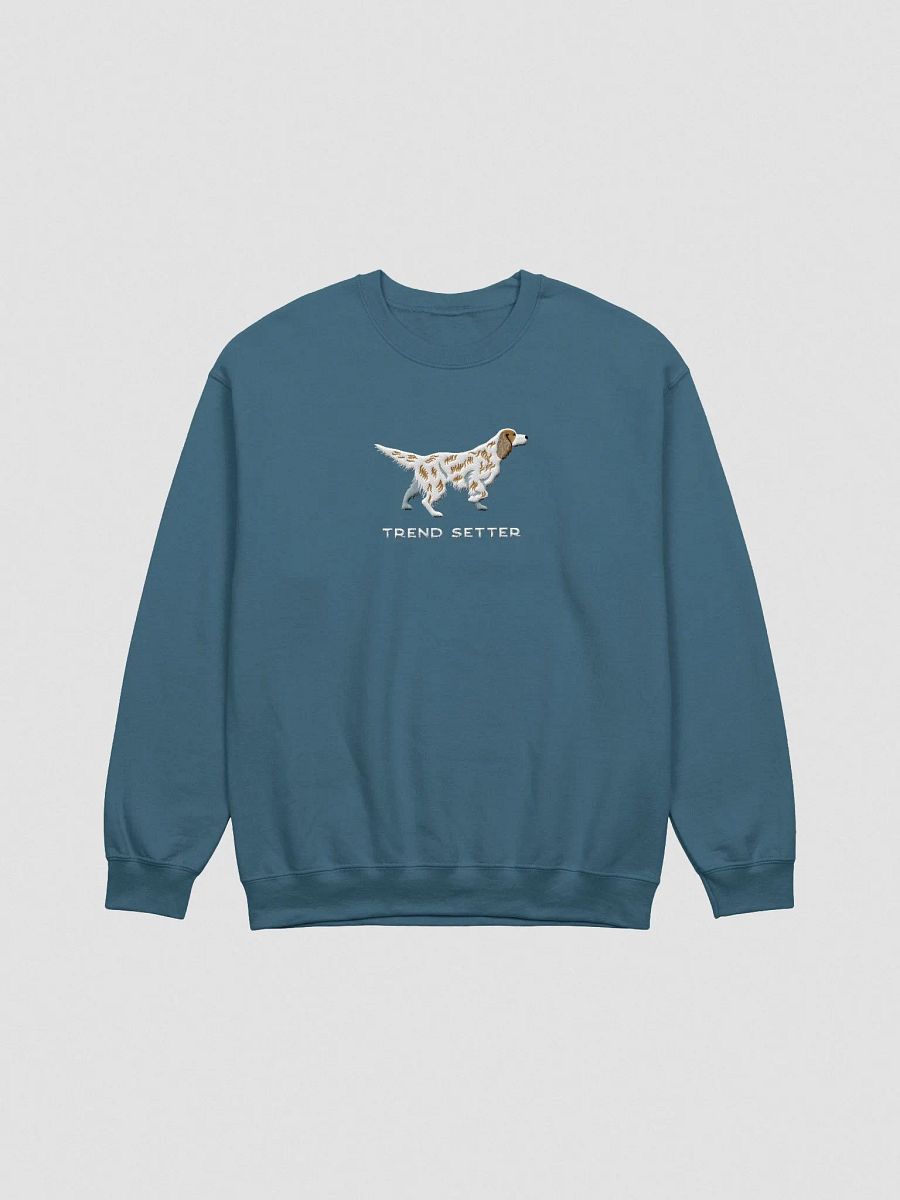 Trend Setter Sweatshirt (Embroidered) of an English Setter(Orange) product image (4)