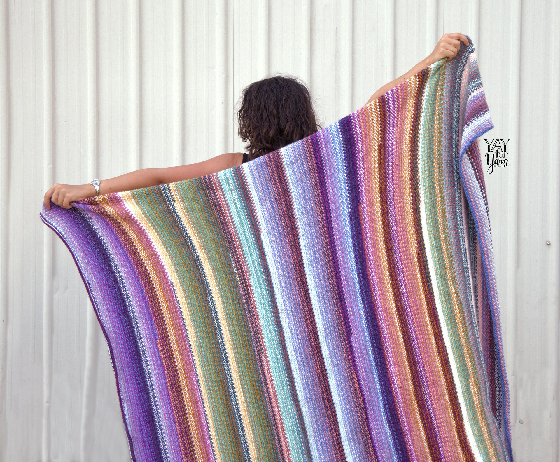 Brava Stripe Blanket - PDF Knitting Pattern & Video Tutorial product image (4)