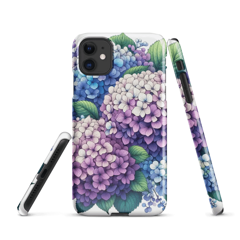 Hydrangea Harmony iPhone® Snap Case | AI Design product image (1)