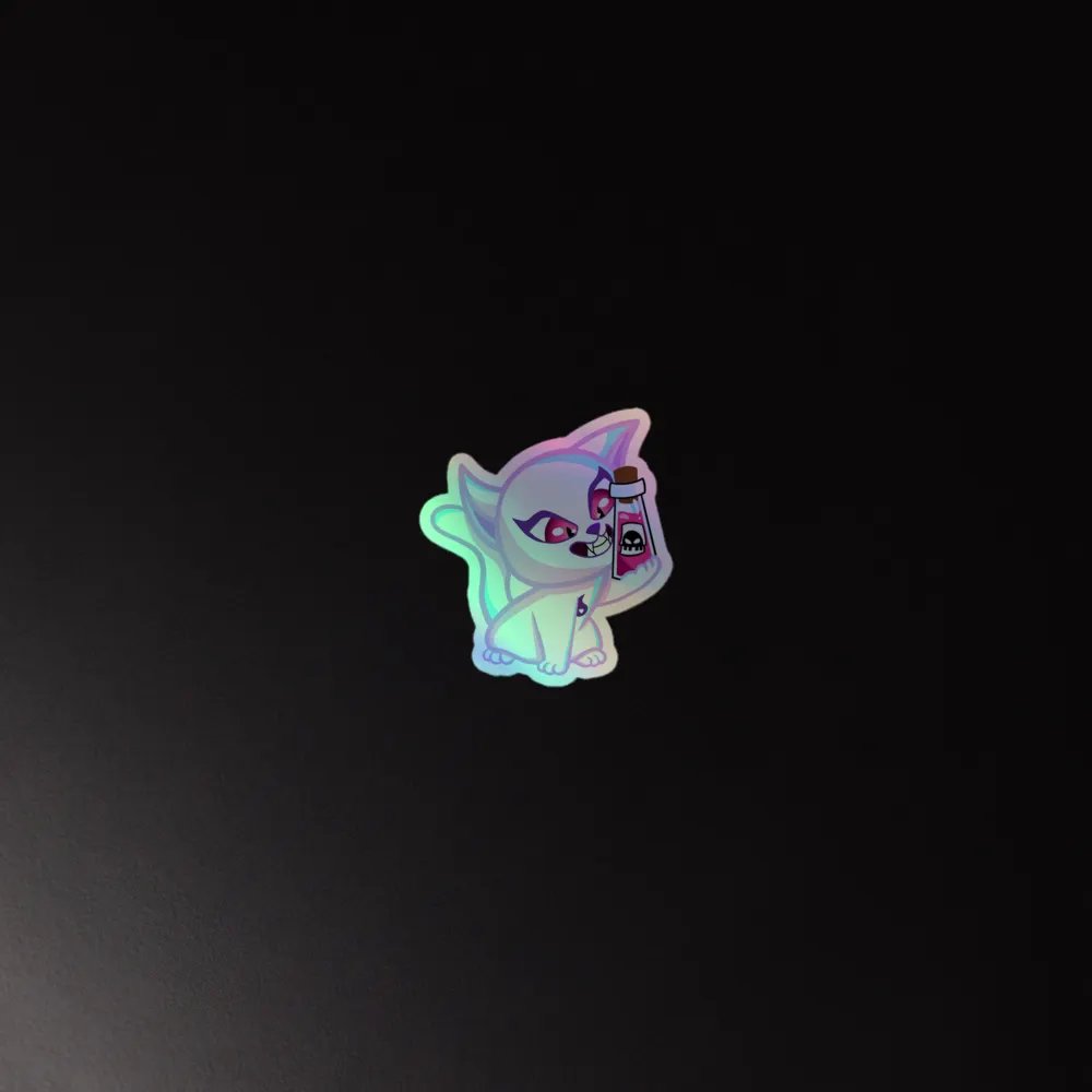 Toxic Holographic Sticker product image (2)