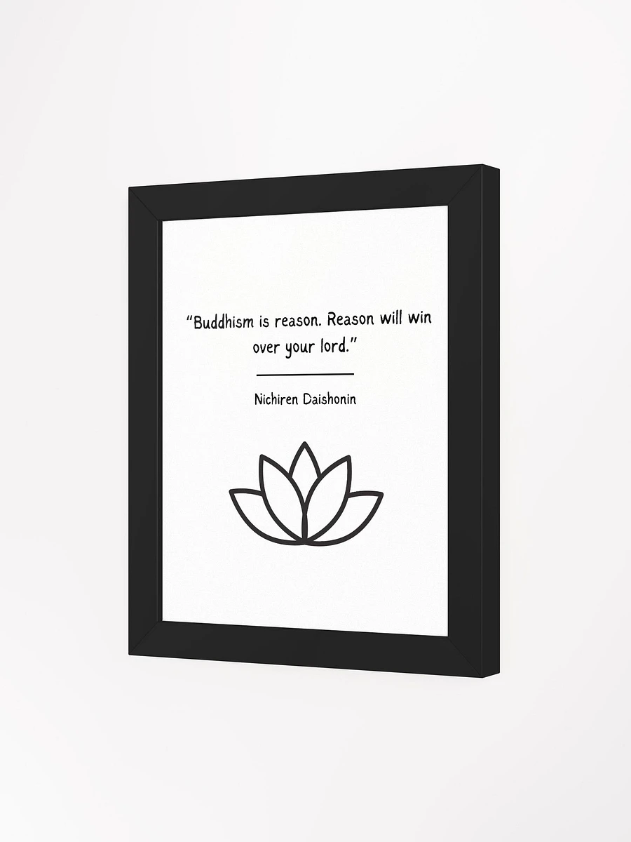 Buddhism is Reason Quote Nichiren Buddhism Quote product image (3)