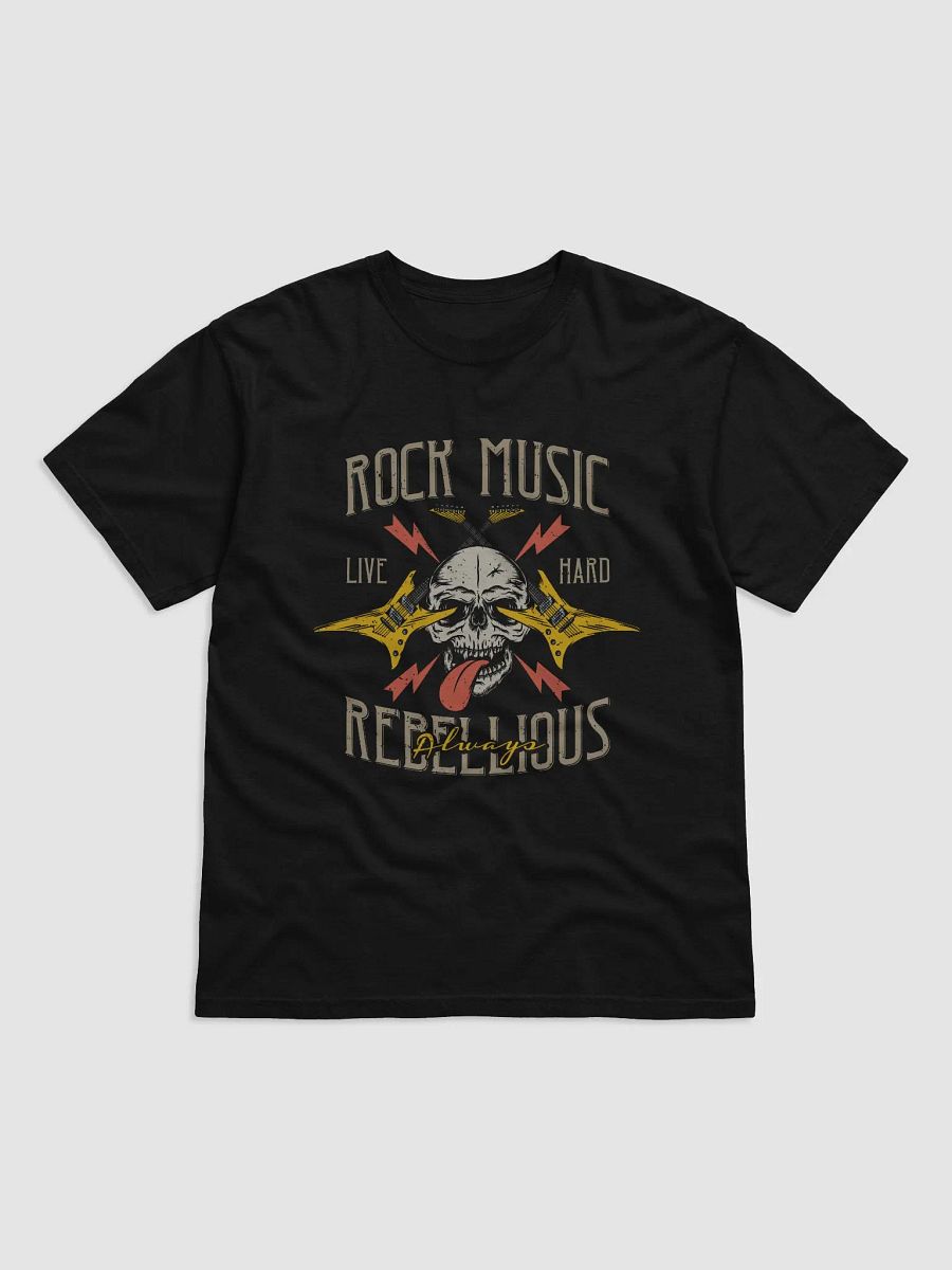 Rebellious Rock Skull Graphic T-Shirt product image (1)