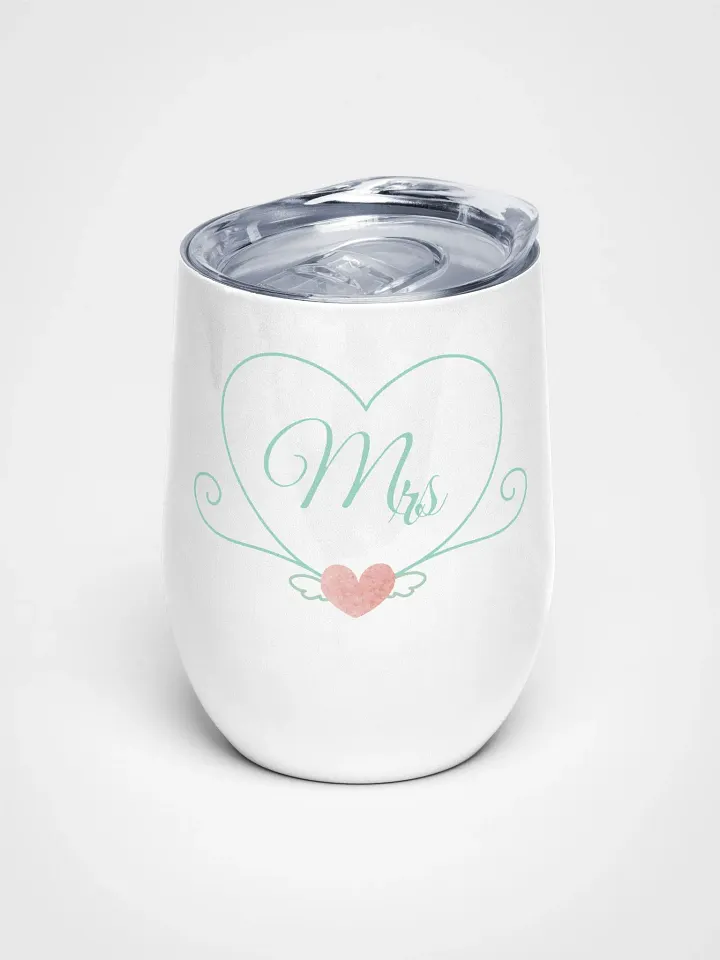 Mrs Heart Wine Tumbler product image (1)