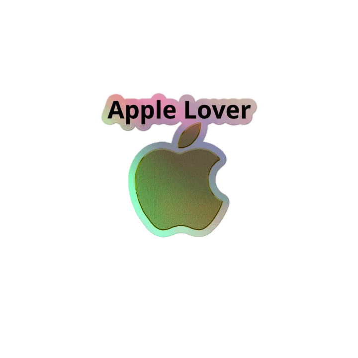 Apple Lover Holographic Sticker product image (1)