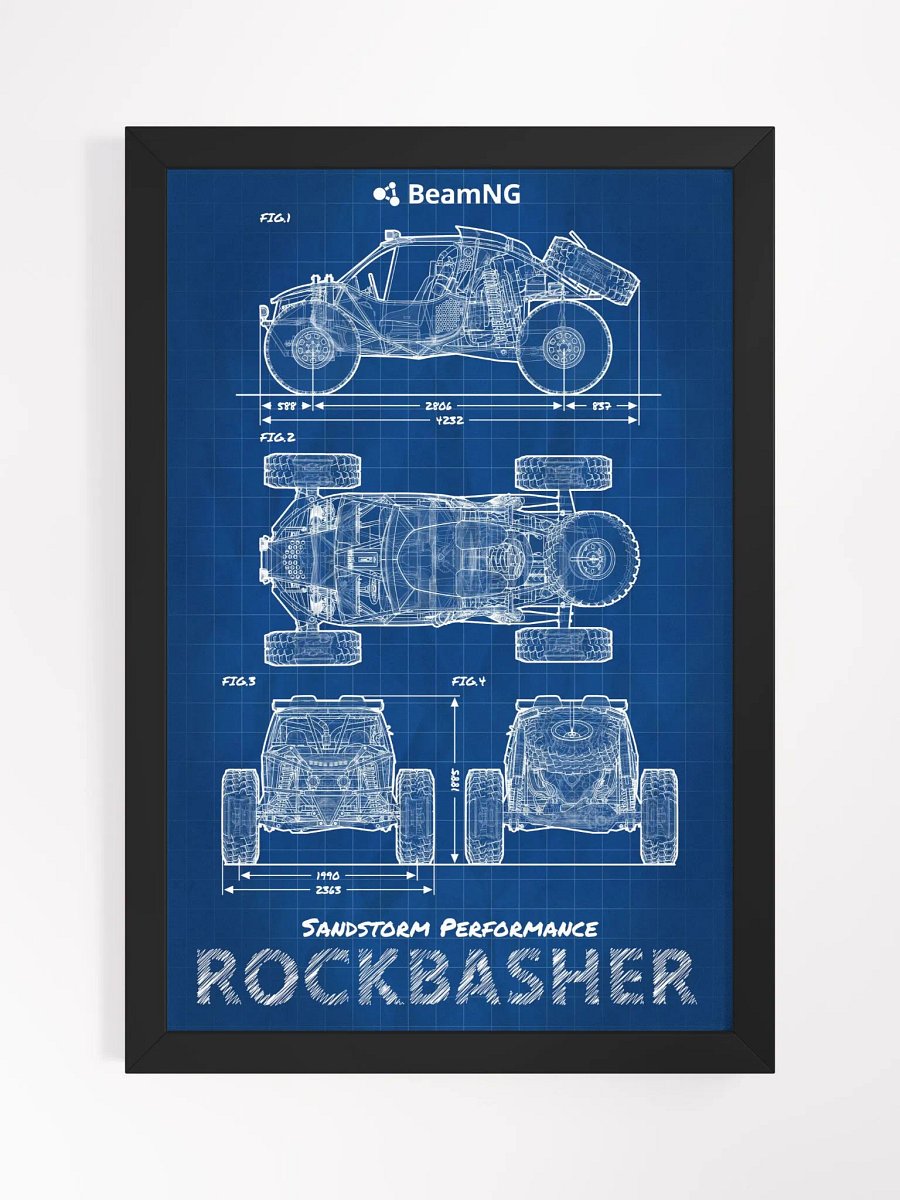 Framed Poster: SP Rockbasher Blueprint product image (1)