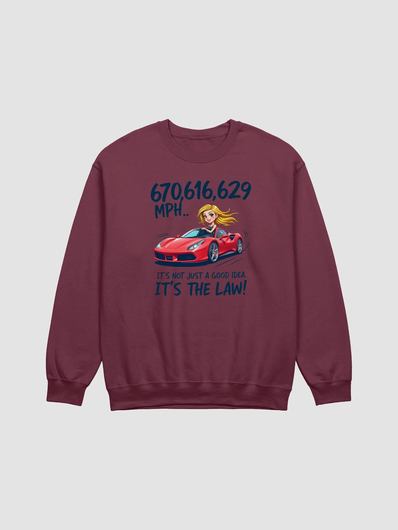 Smiling Speedster Crewneck Sweatshirt product image (7)