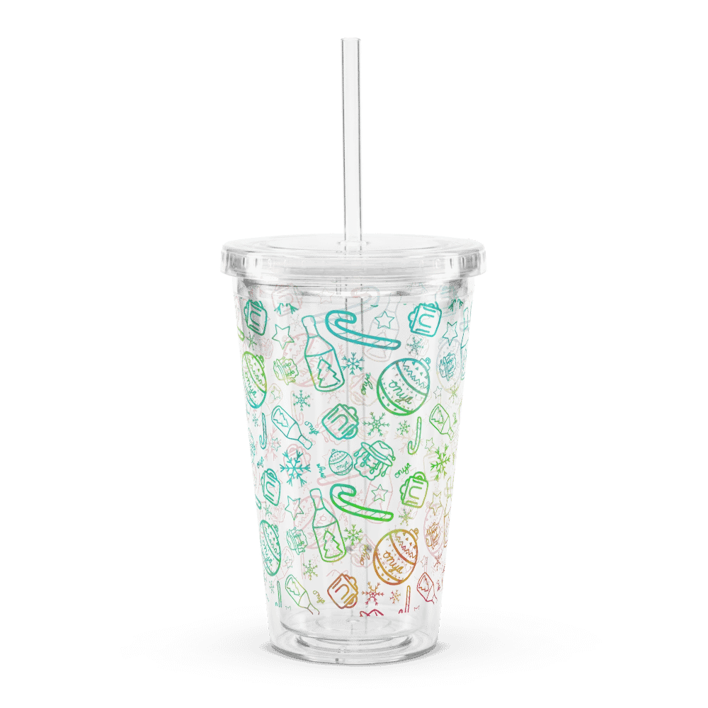 Limited Edition Christmas Rainbow Plastic Tumbler product image (3)