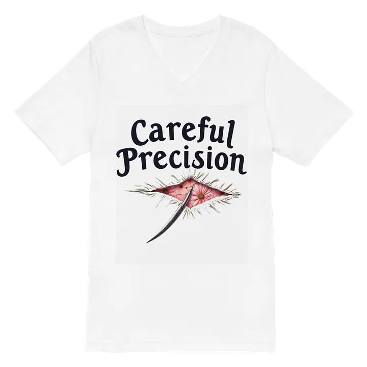 Floral Precision V-Neck Tee product image (2)