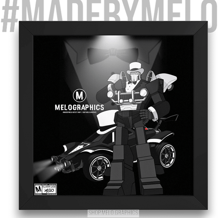 Fancy Carball Bot - Framed Poster | #MadeByMELO product image (1)