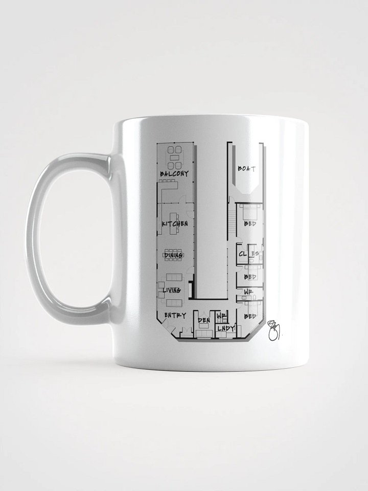 Alphabet Floor Plan Mug - U product image (1)