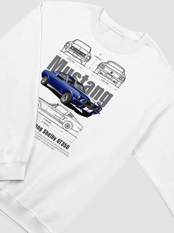 Vintage Ford Mustang Technical Drawing Sweatshirt product image (2)