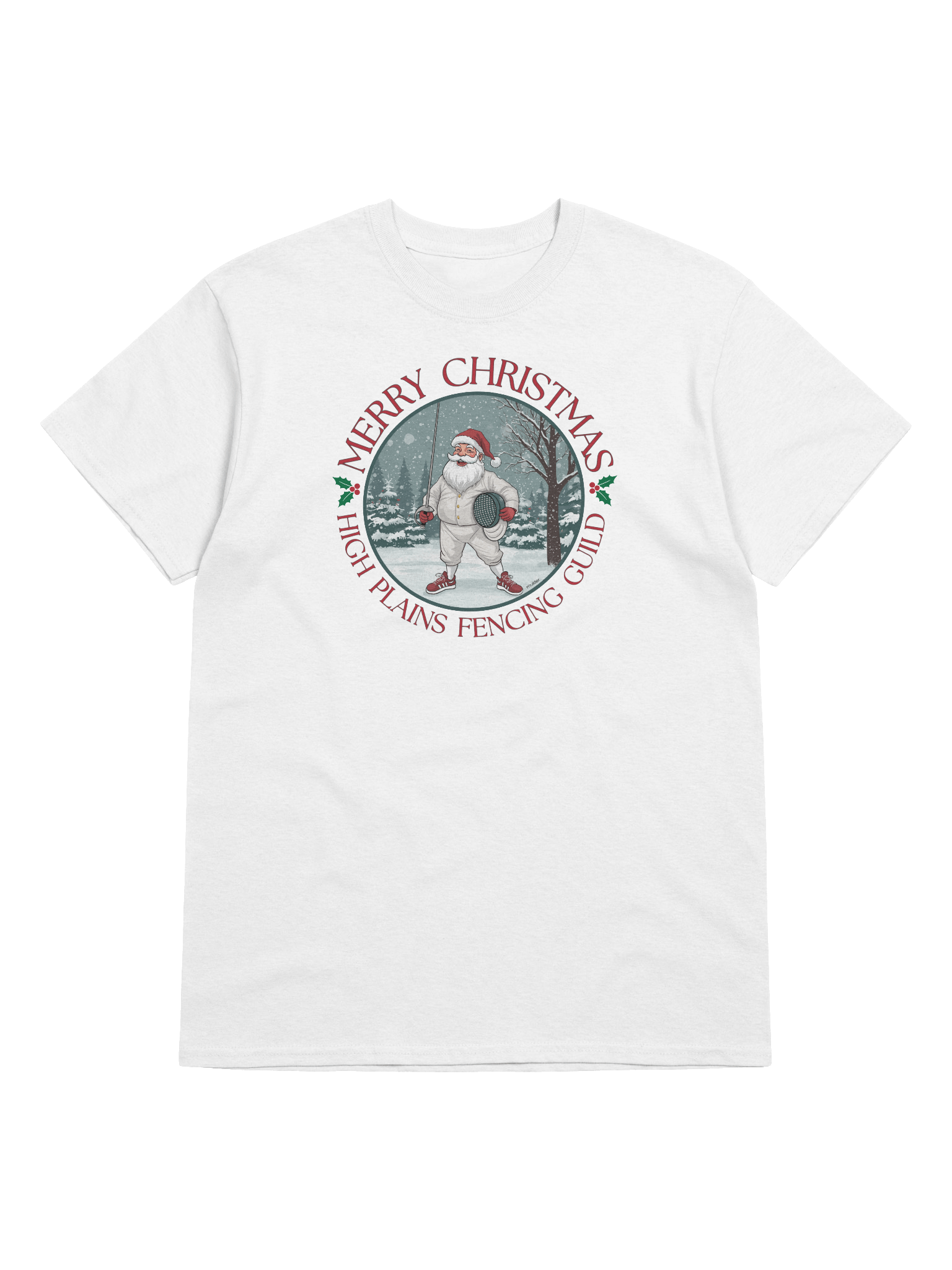 Santa Fencing Christmas Shirt product image (42)