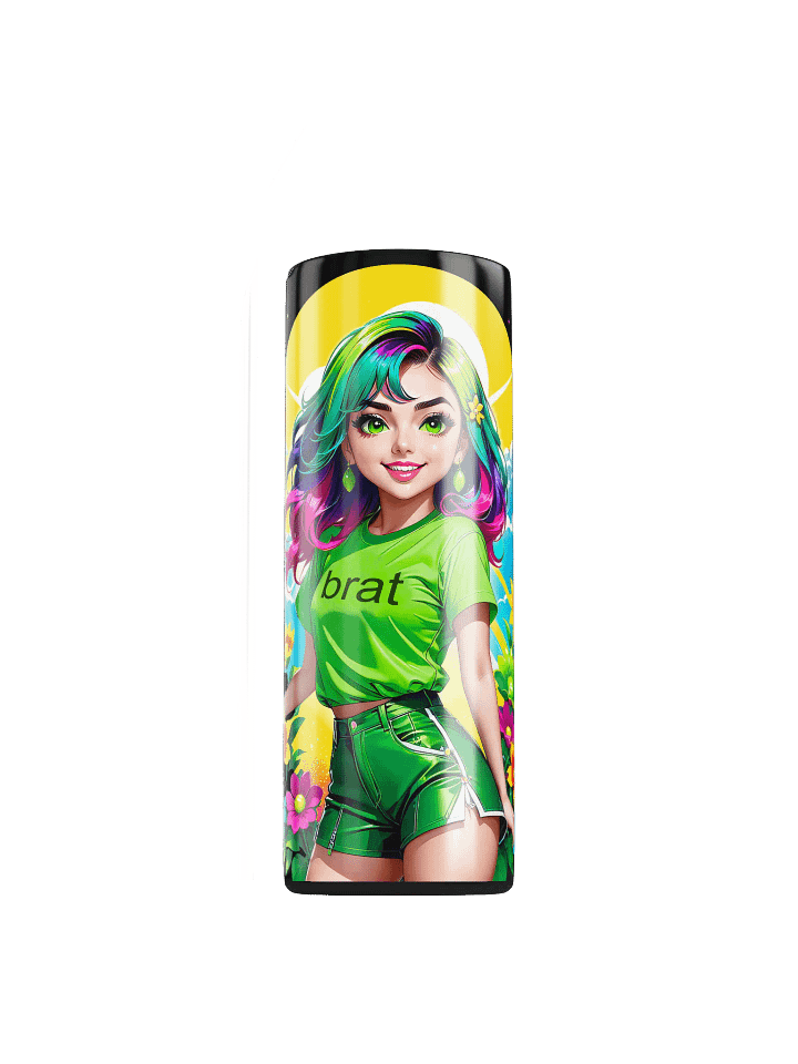 Brat 20 oz Skinny Stainless Steel Tumbler - Black - Brat Life v3 product image (1)