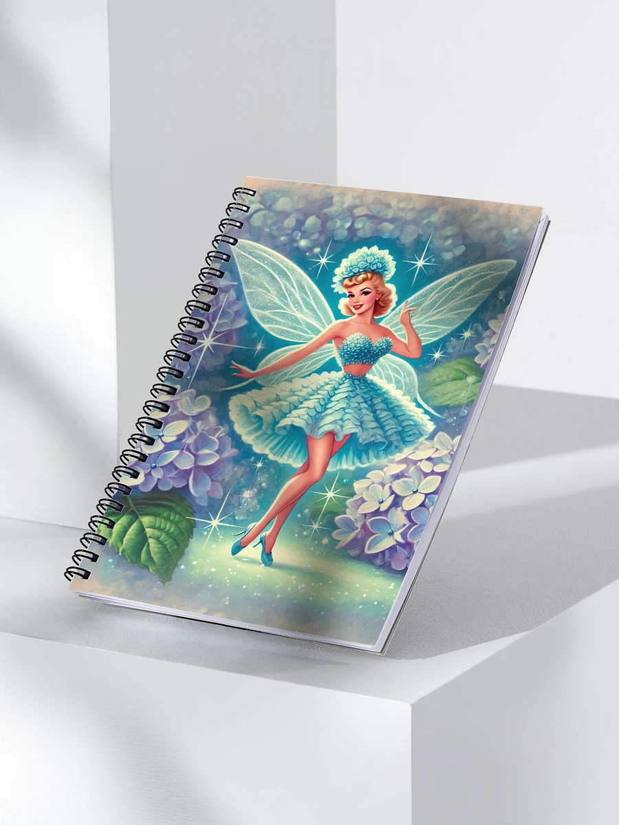 Blue Hydrangea Fairy Spiral Notebook product image (3)