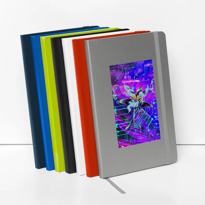 Cyber Flora Hardcover Journal Lily Circuitry Hardcover Journal for techi gent or lady son daughter product image (2)