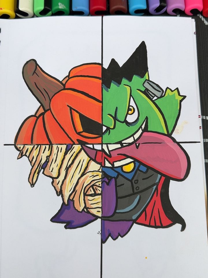 Gengar in 4 Halloween styles. product image (1)