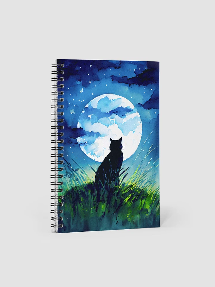 A Cat Sings To The Moon Spiral Notebook product image (1)