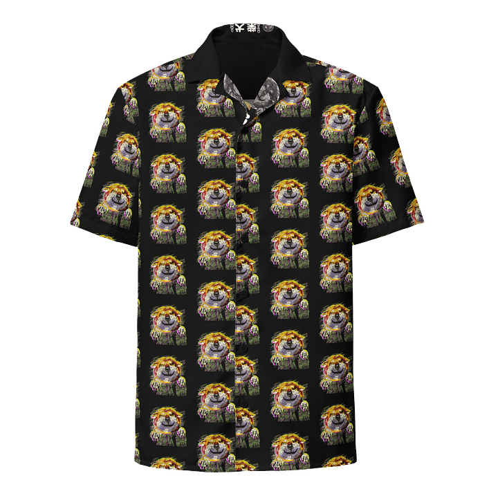 "HI" SHIBA INU Hawaiian Shirt product image (1)
