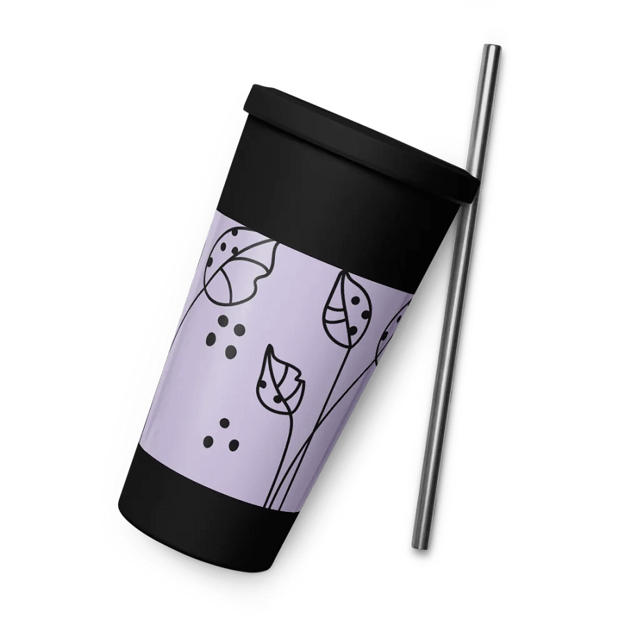 Insulated Tumbler with a Straw (PURP) product image (8)