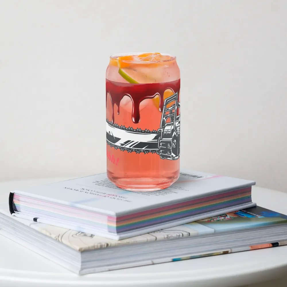 Chainsaw Scare! Glass Can Cup product image (34)