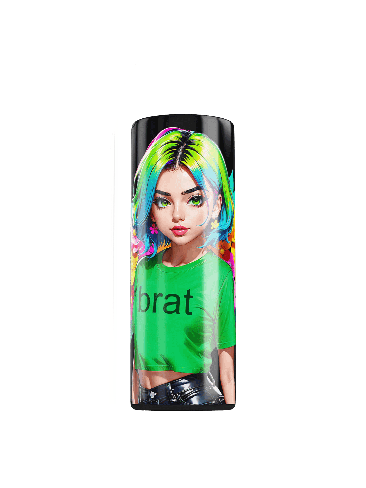 Brat 20 oz Skinny Stainless Steel Tumbler - Black - Brat Life v1 product image (1)