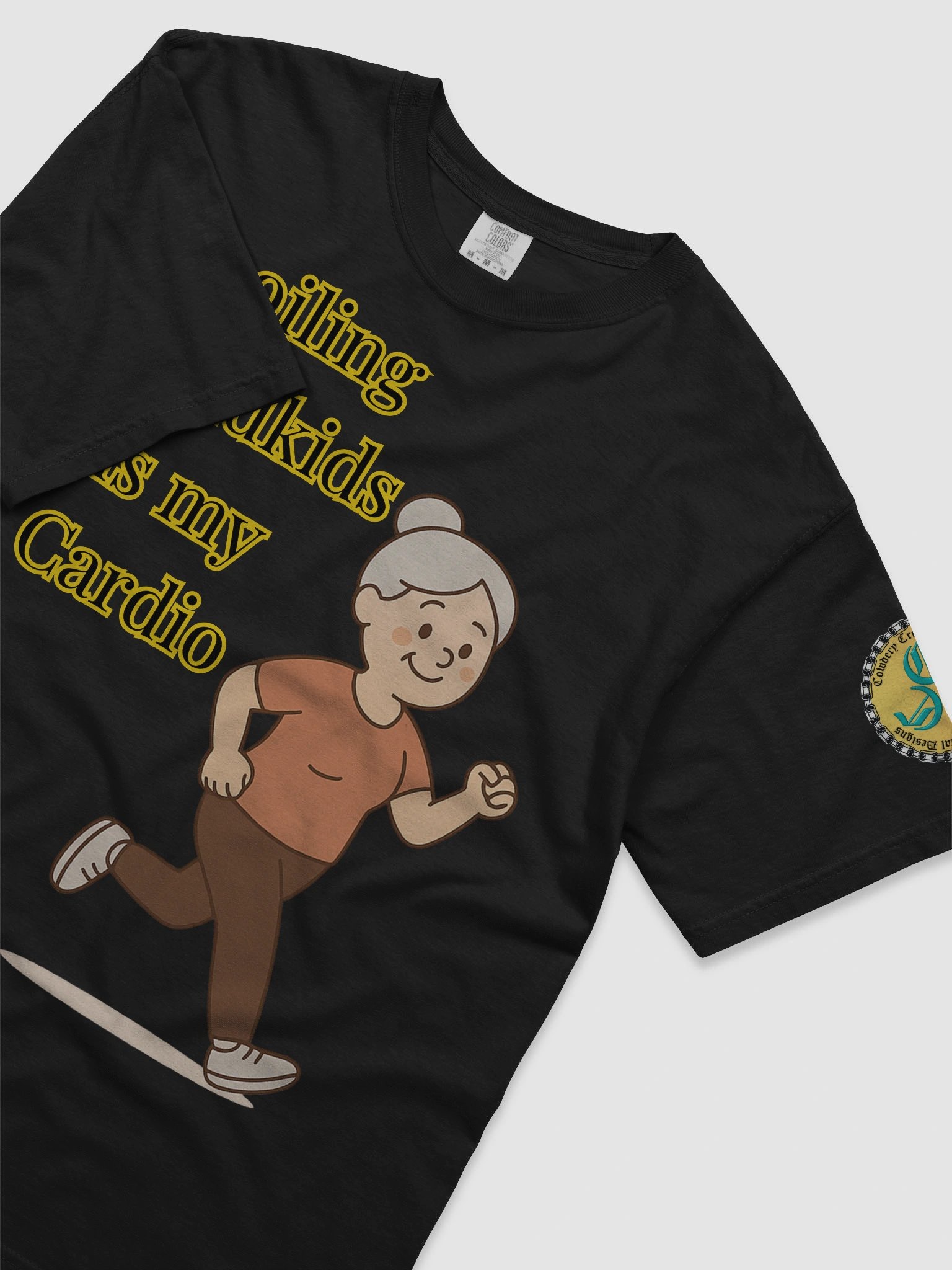 Spoiling Grandkids is my Cardio (Female) Comfort Colors Garment-Dyed Heavyweight T-Shirt Colors (1) product image (5)
